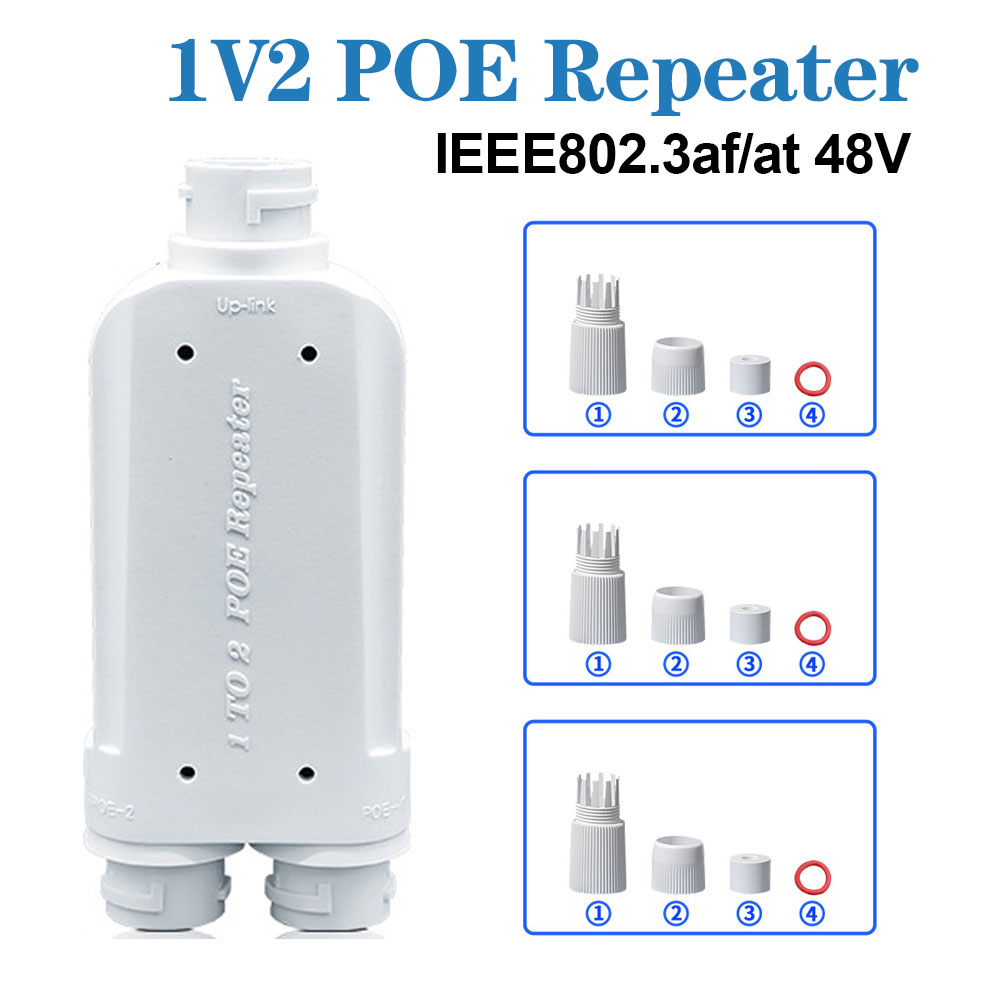 Waterproof POE 2 port Repeater - Power Over Ethernet review and price